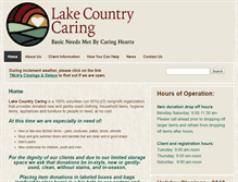 Tablet Screenshot of lakecountrycaring.com